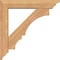 Ekena Millwork Balboa Traditional Smooth Bracket w/ Offset Brace, Western Red Cedar, 5 1/2"W x 26"D x 26"H BKT0604X26X26BOA01SWR - alternate 2